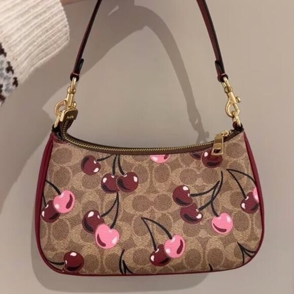 COACH LIMITED EDTION CHERRY TERI SHOULDER CROSSBODY BAG - Picture 1 of 5